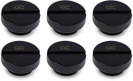 Alphacool Eiszapfen Verschlussschraube G1/4, schwarz -6er Pack