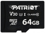 Patriot MicroSDHC card 64GB VX V30 C10 UHS-I U3