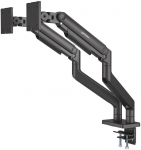 MANHATTAN Tischhalterung mit mech. Feder 2 Monitore 17-45"