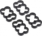 Alphacool Eiskamm Alu X6 - 4mm black - 4 pcs