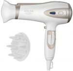 ADLER AD 2248WC HAIR DRYER, WHITE AND CHAMPAGNE
