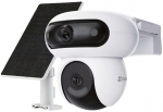 EZVIZ Wireless Wi-Fi + 4G/LTE camera HB90x 4MP + 4MP, with solar panel, 10400mAh, MicroSD