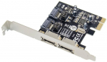 MicroConnect 2 port SATA3.0 PCIe cardMain chip : ASM1061 2 x external eSATA3 + 2x, internal SATA