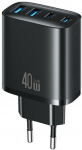 Usams Charger 40W T70 2xUSB-A 2xUSB-C black