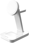 mophie Snap+ 3-in-1 Fast Wireless Charging Stand, White