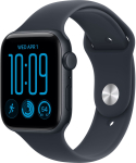 Apple Watch SE 3 GPS 44mm Midnight Aluminium Case with Navy Blue Sport Band - M/L