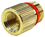 Phobya Eheim 1046/48 In- and 1250 outlet adaptor to G1/4" &ndash; knur&ndash; gold plated
