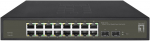 LevelOne Switch 16x GE GES-2118 2xGSFP 19" Hilbert