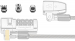 Kensington ClickSave Verankerung 3-in-1 T-Bar-Wedge-Nano