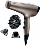 Remington AC8002 Keratin Protect Hair Dryer 2200W with Ionic Function and Diffuser, Brown/Black