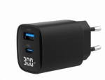GEMBIRD 2-port 30W USB Fast Charger with LCD Display