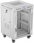 Lanberg Szafa stojąca rack 19 15U 600X600 szara LCD flack pack