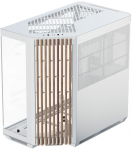 APNX V1 PC Case, Midi-Tower, ATX, Tempered Glass, Wood, White