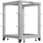 Rack cabinet 19" 15U 600x600-1100 grey