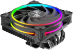 Akasa SOHO H6L M2 Low-Profile CPU Cooler, ARGB - 120mm, Black