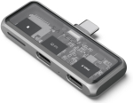 USB-C PD Hub & MicroSD Reader Gray