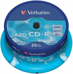 Verbatim CD-R 52x 700MB 25P CB Azo 43352