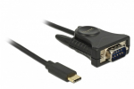 Adapter USB Type-C, 1 x Serial DB9 RS-232