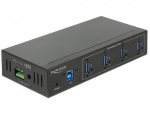 DELOCK Externer Industrie Hub 4 x USB 3.0 Typ-A mit 15 kV ESD Schutz
