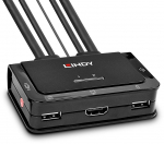 Lindy Compact 2 Port KVM Switch - KVM switch - 2 ports
