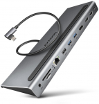 Axagon Multi Port USB-C Hub with Triple Monitor Support