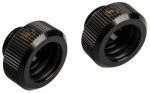 Bitspower Touchaqua Adapter Anschluss G1/4 Zoll AG auf 14mm AD Hardtube - 2er Pack, schwarz