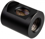 EK Water Blocks EK-Quantum Torque T- Splitter 3x G1/4 Inch Female Thread - Black