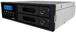 SATA III, RAID 0,1, 2x 2.5&rdquo; SATA III HDD/SSD(Height: 9.5mm), Formfactor: 13.335 cm (5.25") / CD-rom