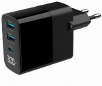GEMBIRD 3-port 30W GaN USB fast charger