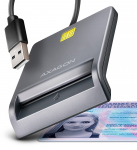 AXAGON CRE-SM3T USB Smart card FlatReader