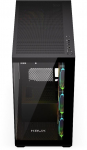 Krux EXO PC Case (Black, Tempered Glass x2)