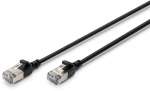 DIGITUS Patchkabel CAT 6A F/FTP Slim 2.00m schwarz