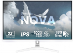 Arozzi Nova 32" IPS 180Hz QHD Gaming Monitor - White