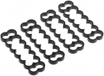 Alphacool Eiskamm Alu X14 - 4mm black - 4 pcs
