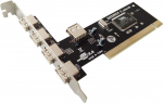 MicroConnect 4 + 1 Port USB 2.0 PCI CardMain chip : NEC720101 4 external ports + 1 internal port USB2.0