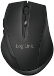 LogiLink Wireless mouse BT5.0, ergonomic, black