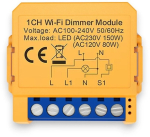 Smart Wi-Fi dimmer, TRIAC 230Vac, 150W, works with regular switch, TUYA / Smart Life