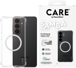 CARE PanzerGlass Samba clear case w/ white Qi Samsung S26 Plus