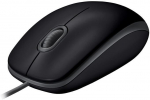 Logitech B110 Silent Optical Wired Mouse Black