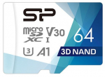 Silicon Power memory card microSDXC 64GB Superior Pro V30 + adapter