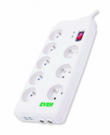 Ever T/LZ05-HOM019/0000 power distribution unit (PDU) White 8 AC outlet(s)