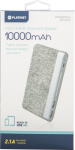 Platinet power bank 10000mAh Fabric Braided LiPo 2.1A, light grey (44243)