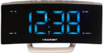 Blaupunkt CR7BK radio Clock Analog & digital Stainless steel