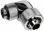 Alphacool Eiszapfen 16/10mm screw-on nozzle 90&deg; rotatable G1/4 - Chrome