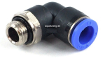 10mm G1/4 plug fitting 90&deg; revolvable - blue