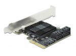 Delock 5-port SATA PCI Express x4 card Low Profile