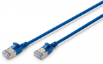 DIGITUS Patchkabel CAT 6A F/FTP Slim 5.00m blau