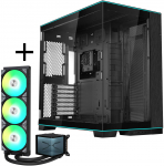 Lian Li O11D EVO RGB + TRYX PANORAMA ARGB water cooling case, black, 360mm