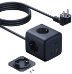 Baseus EnerFill FA11 Cube Power Strip 3AC+1U+1C 67W 1.5m EU Cosmic Black