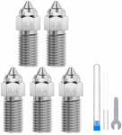 ELEGOO Neptune 4 / 4 Pro Hardened Steel Nozzle Set (0.4 mm x3, 0.6 mm x1, 0.8 mm x1)
